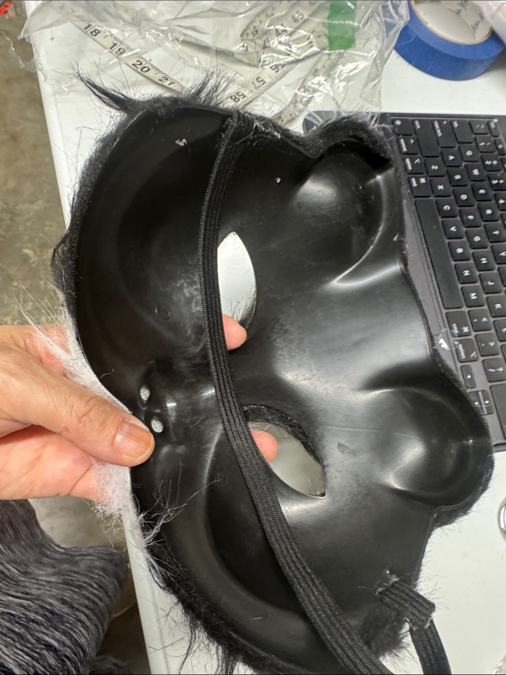 5 pc Furry Costume Therian Mask and Tail Kit, Atiofber Paws Gloves - Picture 6 of 9